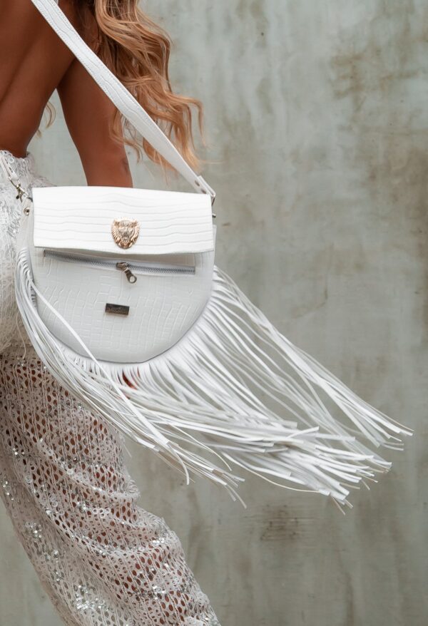 BOLSO BRIELLA FLECOS BLANCO