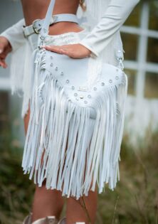 Bolso boho chic white