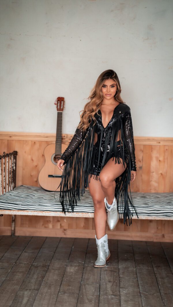 BLACK FENIX DRESS - Imagen 3