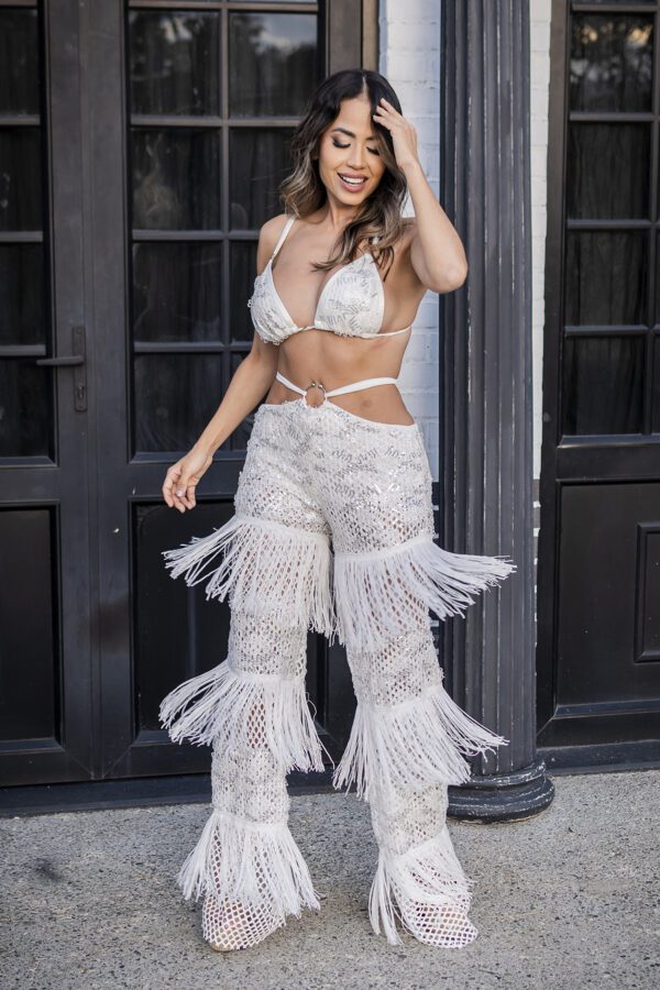 SET CYRENE WHITE LENTEJUELAS - Imagen 4