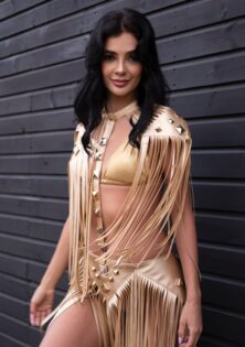 SET COMPLETO! Safari Leia Golden+Bikini