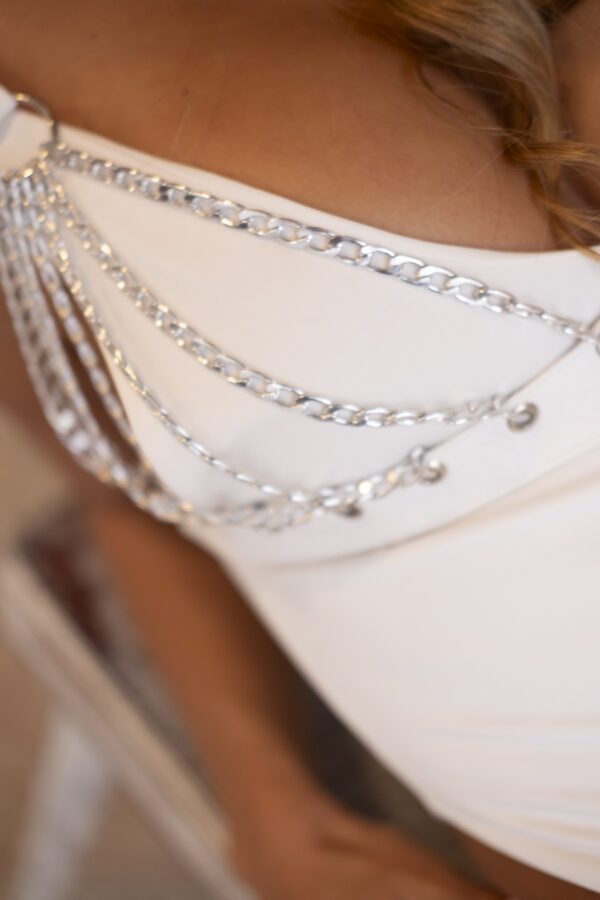 CROP TOP ZAHARA WHITE - Imagen 2