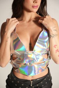 CROP TOP BUTTERFLY Tricolor