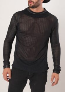 CAMIBUSO MANGA LARGA BLACK