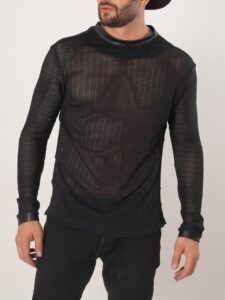 CAMIBUSO MANGA LARGA BLACK