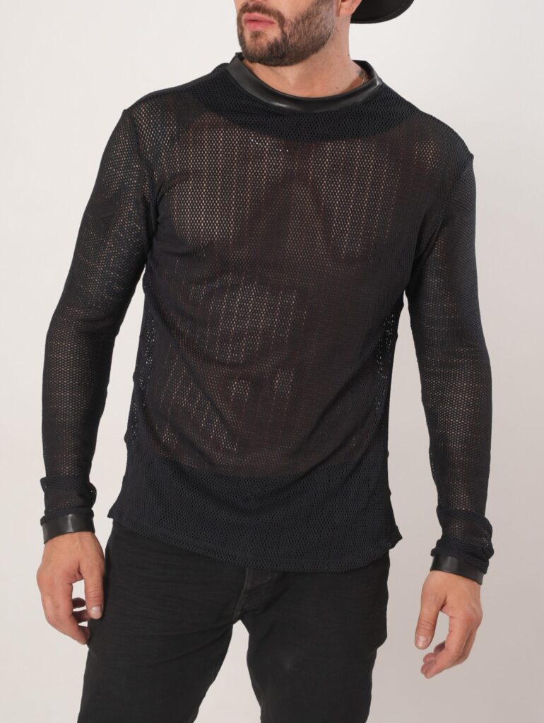 CAMIBUSO MANGA LARGA BLACK