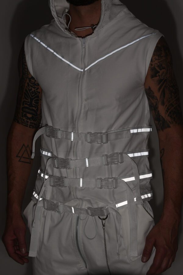 CHALECO REFLECTIVO DIMITRI WHITE - Imagen 2