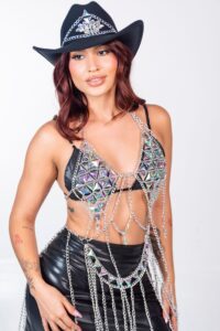 SET COMPLETO SHINY COWGIRL +SOMBRERO